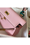 Hermes Kelly Retourne 25 Handmade Bag In Pink Swift Calfskin Replica