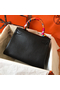 Hermes Kelly Retourne 28 Handmade Bag In Black Swift Calfskin Replica