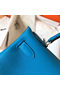 Hermes Kelly Retourne 28 Handmade Bag In Blue Zanzibar Clemence Leather Replica
