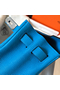 Hermes Kelly Retourne 28 Handmade Bag In Blue Zanzibar Clemence Leather Replica