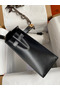 Hermes Kelly Sellier 32 Handmade Bag In Black Box Calfskin Replica