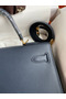 Hermes Kelly Sellier 32 Handmade Bag In Blue Indigo Epsom Calfskin Replica