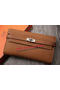 Hermes Kelly Wallet Togo Leather Bi-Fold Purse HA708W Wheat Replica