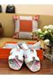 Hermes lady leather Slipper HO810HMJ Replica