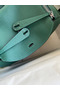 Hermes Lindy 26 Handmade Bag In Malachite Clemence Leather Replica