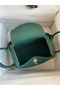 Hermes Lindy 26 Handmade Bag In Malachite Clemence Leather Replica