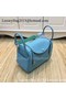 Hermes Lindy 30CM Original Leather Shoulder Bag LD30 Blue&Green Replica