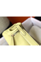 Hermes Lindy Mini Bag In Jaune Poussin Clemence Leather GHW Replica