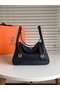 Hermes Lindy Original Togo Leather Bag 5086 Black Replica