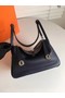 Hermes Lindy Original Togo Leather Bag 5086 Black Replica