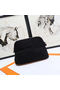 Hermes Medium Bolide Travel Case In Black Cotton Replica
