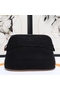 Hermes Medium Bolide Travel Case In Black Cotton Replica