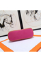 Hermes Medium Bolide Travel Case In Rose Red Cotton Replica