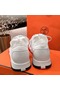 Hermes Men's Addict Sneakers In White Knit Replica