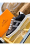 Hermes Men's Avantage Sneakers In Black Calfskin Replica
