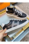 Hermes Men's Avantage Sneakers In Black Calfskin Replica