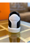 Hermes Men's Avantage Sneakers In Black Calfskin Replica