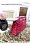 Hermes MINI Kelly 22cm Tote Bag Croco Leather KL22 Rose Replica