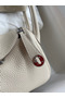 Hermes Mini Lindy Handmade Bag In Craie Clemence Leather Replica