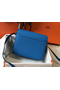 Hermes Mini Sac Roulis 18cm Bag In Blue Hydra Evercolor Calfskin Replica