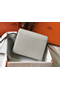 Hermes Mini Sac Roulis 18cm Bag In Pearl Grey Evercolor Calfskin Replica