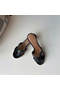 Hermes Oasis Sandals In Black Swift Leather Replica