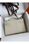 Hermes Original Epsom Leather KEL2278 Chalk&gold-Tone Metal Replica