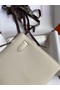 Hermes Original Epsom Leather KEL2278 Chalk&gold-Tone Metal Replica