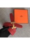 Hermes original togo 2 belt buckle & Reversible leather strap 32 mm H06454 red gold plated metal Replica