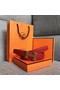 Hermes original togo 2 belt buckle & Reversible leather strap 32 mm H06454 red gold plated metal Replica