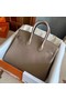 Hermes original Togo Leather HB25O light gray Replica