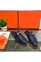Hermes Oz Mules In Dark Blue Calfskin Replica