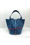 Hermes Picotin Lock 22cm Bags Litchi Leather HPL1048 Blue Replica