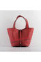 Hermes Picotin Lock MM Bags Clemence Leather H8616 Red Replica