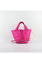 Hermes Picotin Lock PM Bags Clemence Leather H8615 Rose Replica