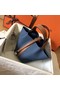 Hermes Picotin Lock PM Bags Original Leather H8688 blue&brown Replica