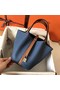 Hermes Picotin Lock PM Bags Original Leather H8688 blue&brown Replica