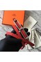Hermes Roulis belt buckle & Reversible leather strap 13 mm H065539 red Replica