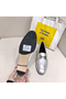 Hermes Royal Loafers In Silver Metallic Lambskin Replica