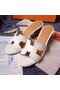 Hermes Sandals Togo Leather HO0471 White Replica