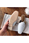 Hermes Tangeria Mules In White Calfskin Replica