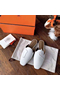 Hermes Tangeria Mules In White Calfskin Replica