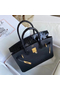 Hermes Touch Birkin 30 Bag In Black Shiny Niloticus Crocodile Skin Replica