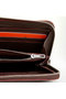 Hermes Zipper Wallet Original Leather A309 Dark Brown Replica