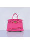 Hermes Birkin 30CM Tote Bags Light Rosy Grainy Leather Gold Replica