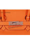 Hermes Birkin 35CM Tote Bag Orange Original Grainy Leather H35 Silver Replica