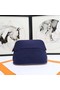 Hermes Cosmetic Bag H3699 Dark Blue Replica