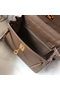 Hermes Kelly 20cm Bag In Taupe Clemence Leather GHW Replica