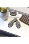 Hermes lady leather Slipper HO812HMJ grey Replica