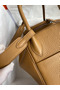 Hermes Lindy 26 Handmade Bag In Biscuit Clemence Leather Replica